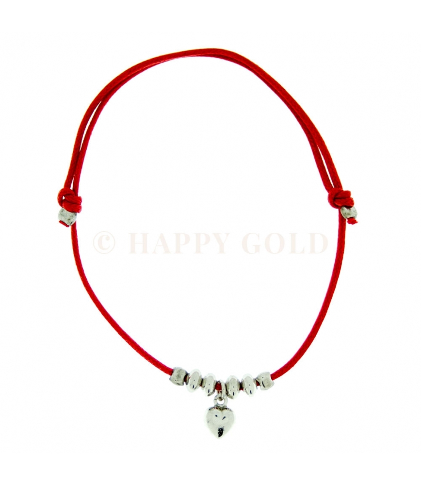 Bracciale bimbo e bimba con Cuore in argento