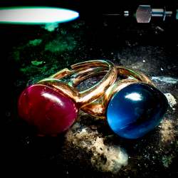 Anello in Argento con Pietra Idrotermale **Pezzo Unico**