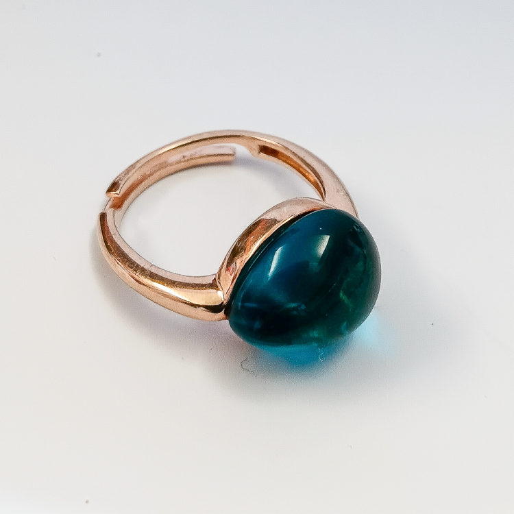 Anello in Argento con Pietra Idrotermale **Pezzo Unico**